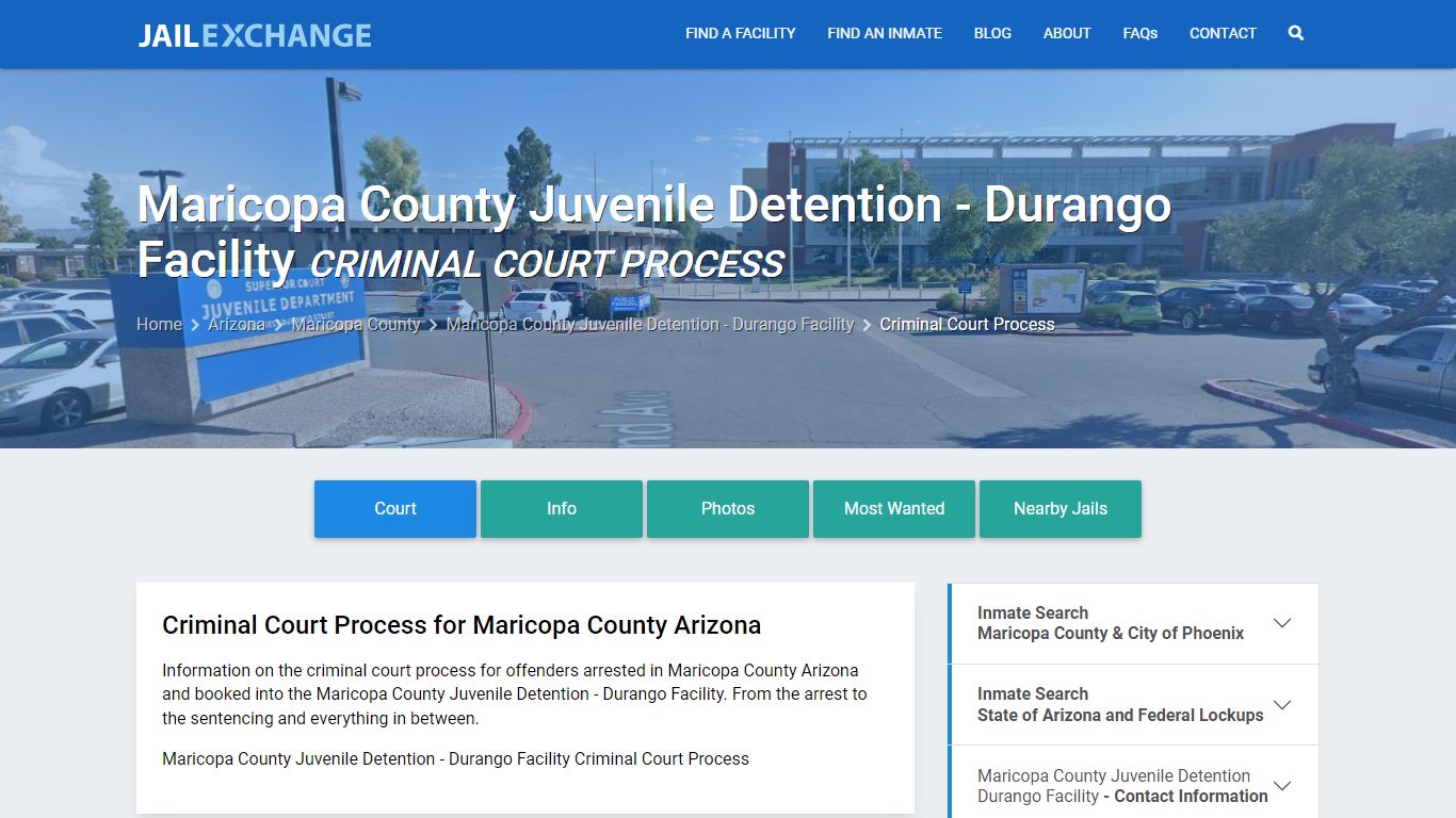 Maricopa County Juvenile Detention - Durango Facility